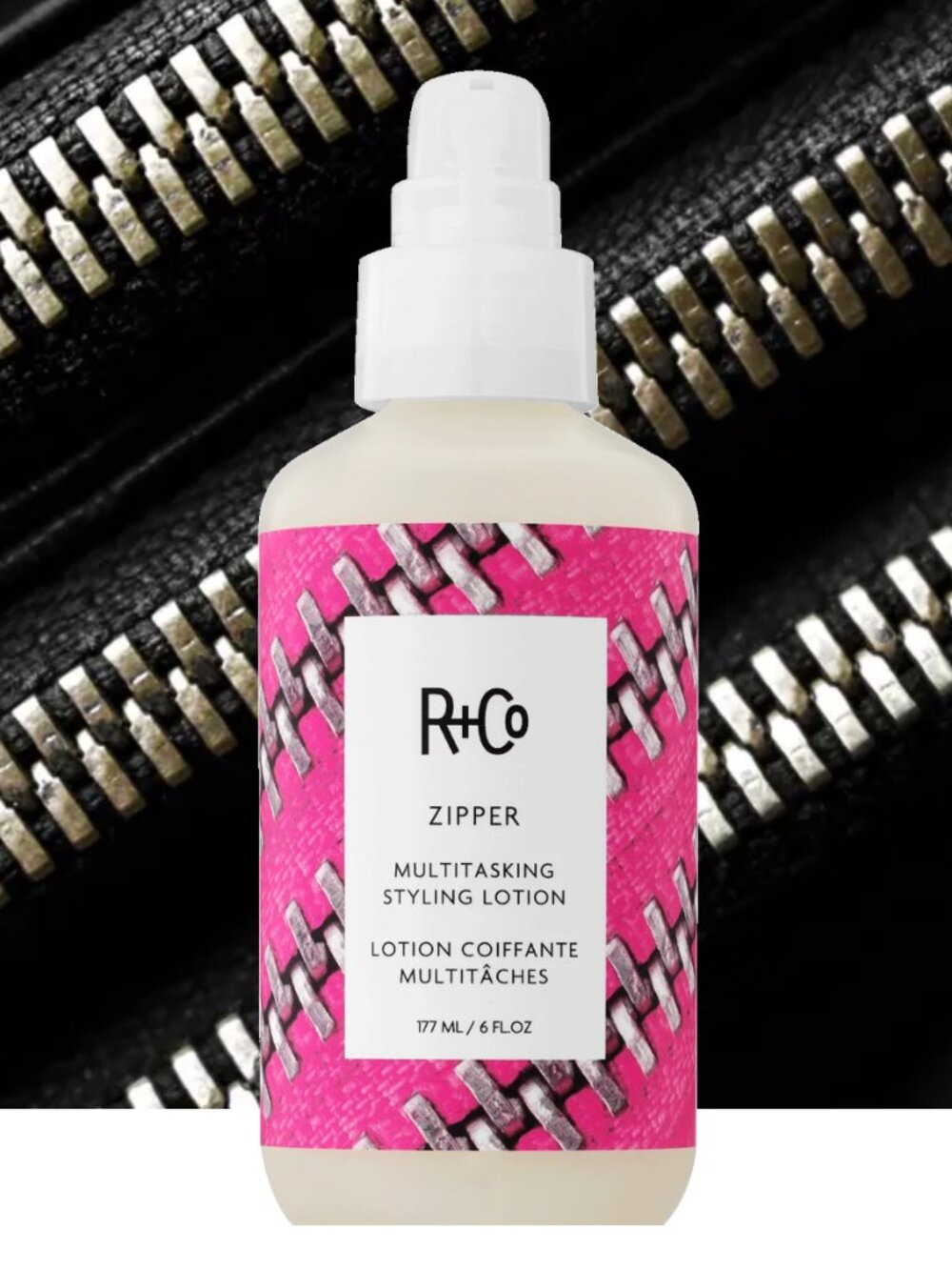 R+Co Zipper Multitasking Styling Lotion, 6oz.